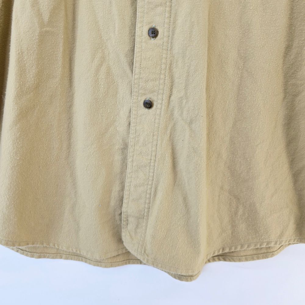 Woolrich Original Outdoor Gear Cotton Button Down Shirt Men's XLarge Khaki Beige - Picture 9 of 11